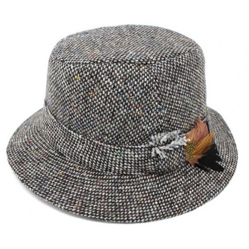 Hanna Hats Tweed Walking Hat  832-411 Salt and Papper ShamrockGift.com