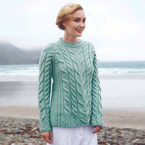SAOL Super Soft Merino Ladies M/C Raglan Sweater SB951-373 ShamrockGift.com
