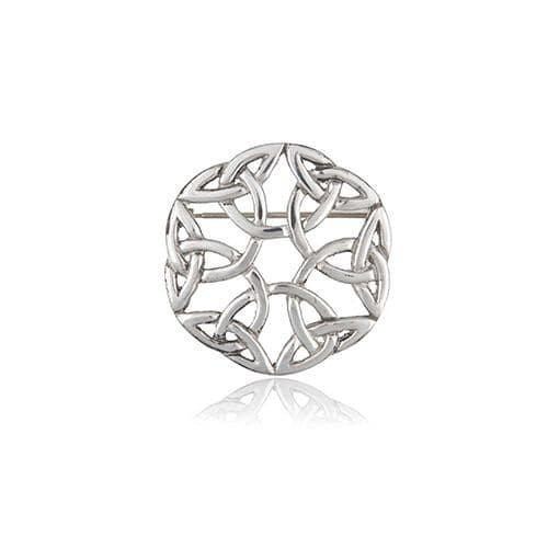 AEW-3900 Pewter Eternal Knot Brooch ShamrockGift.Com