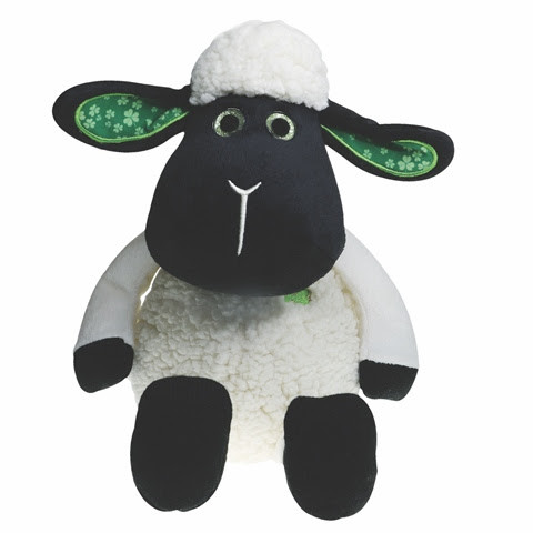 AIS-119093 Irish Soft Black Sheep with Sparkle Eyes ShamrockGift.com