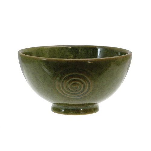 AIS-135819 Irish Spiral Pottery Bowl  ShamrockGift.com