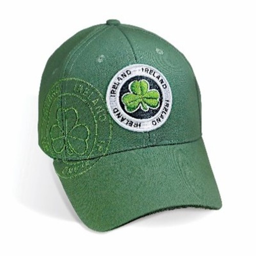 AIS-138209 Shamrock Center Baseball Cap Black  ShamrockGift.com