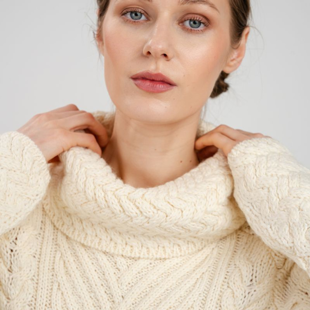 Turtleneck Cable Knit Sweater