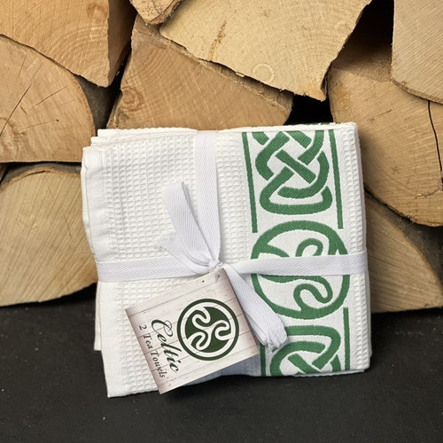 CG-5652 Celtic Knot Waffle Towels ShamrockGift.com