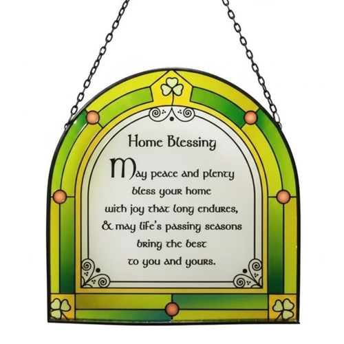 CL-0083-401 Irish Home Blessing Suncatcher ShamrockGift.com