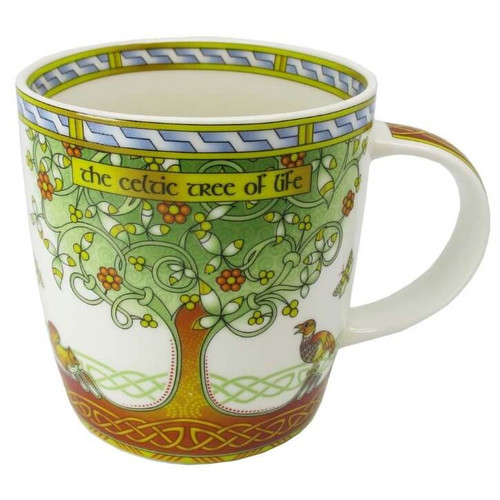 CL-101-261 Celtic Tree of Life Bone China Mug main ShamrockGift.com