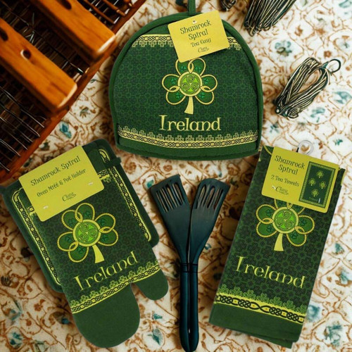 Shop Now CL-87-31-P Shamrock Spiral Traditional Irish Textiles Collection On ShamrockGift.com