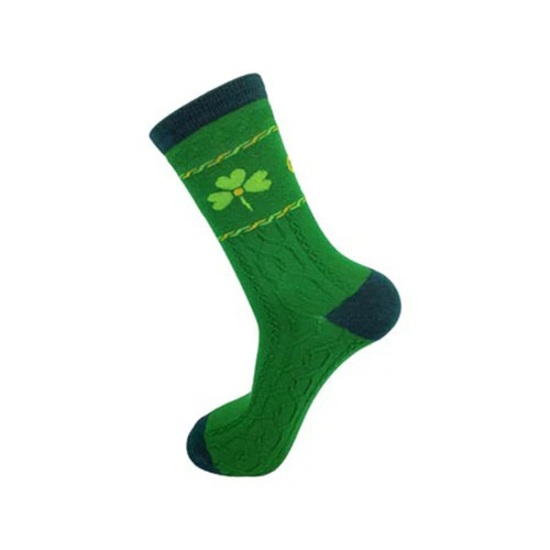 CL-98-534 Adult Green Socks with ShamrockGift.com