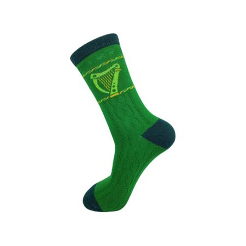 CL-98-535 Adult  Irish Harp Socks ShamrockGift.com