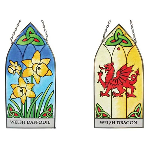 Welsh Dragon Suncather Wall Art CL-SG(Setof2)2 Shamrockgift.com