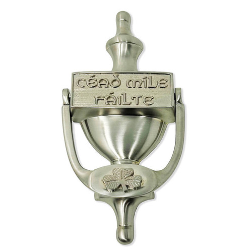 EDK103-SN Irish Cead Mile Failte Door Knocker ShamrockGift.com