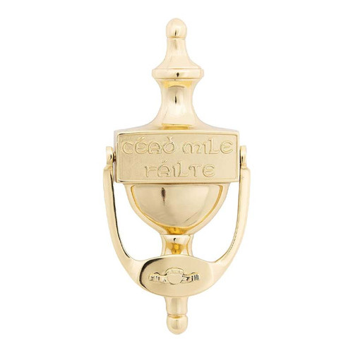 EDK116-PB Celtic Claddagh Door Knocker shamrockghift.com
