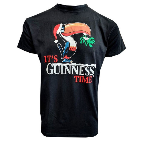 G1315 Guinness Christmas T-Shirt Front view ShamrockGift.com
