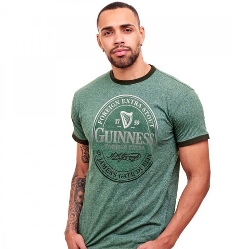 G1345 Green Extra Stout Guinness T-Shirt Front Lifestyle ShamrockGift.com