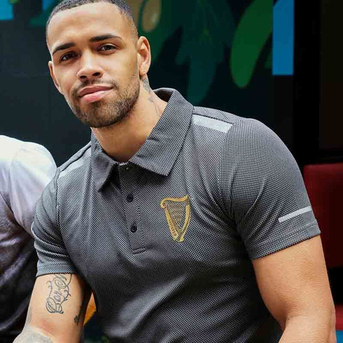 Guinness Harp Men's Polo Shirt G2093 Shamrockgift.com