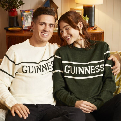 Bottle Green Crew Neck Guinness Sweater Unisex G5138 Shamrockgift.com
