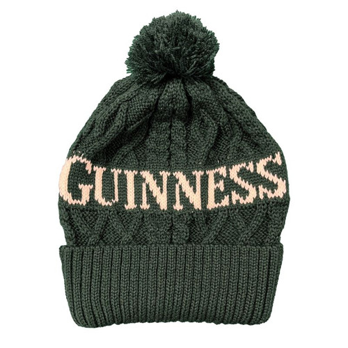 G6280-OS Guinness Knit Bobble Hat Shop online on ShamrockGift.com