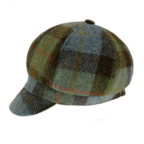 GA-GH0375 Harris Tweed Ladies Cap Macleod Tartan ShamrockGift.com
