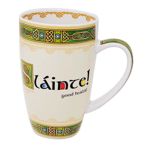 GS-CL-299-440 Slainte Celtic Mug Front view Shamrockgift.com