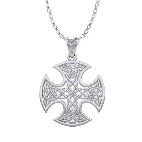 Trinity Knot Celtic Cross Pendant GS-TPDG9861-set Shamrockgift.com