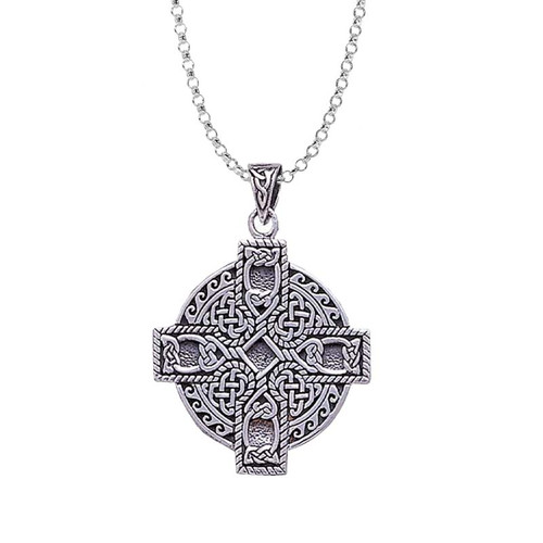 Celtic Cross Men's Pendant GS-TPGD904783-set ShamrockGift.com