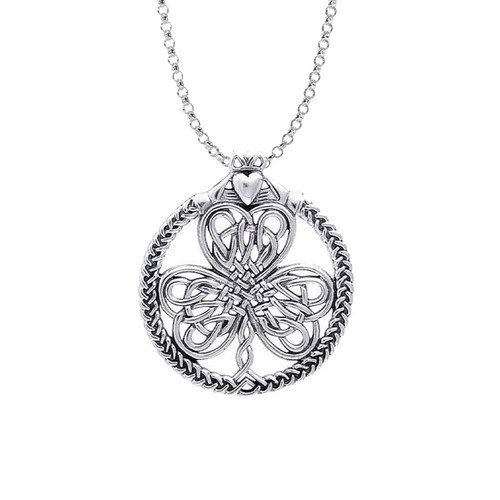 Irish Emblems Silver Pendant GS-TPGD934174-set ShamrockGift.com