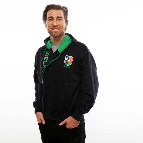 Malham-Ireland-Navy-Half-Zip-Hoodie-HIHZ-NAVY-ShamrockGift.com