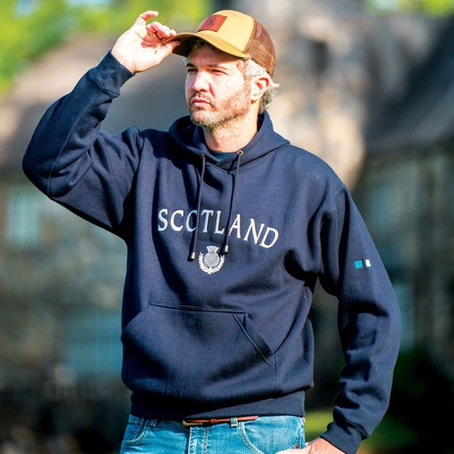 HSSC-NAVY Scotland Thistle Men's Hoodie Shop online on ShamrockGift.Com