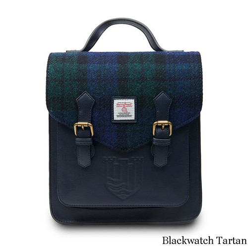 ISL-2712 Harris Tweed Calton Backpack BlackWatch Tartan ShamrockGift.com