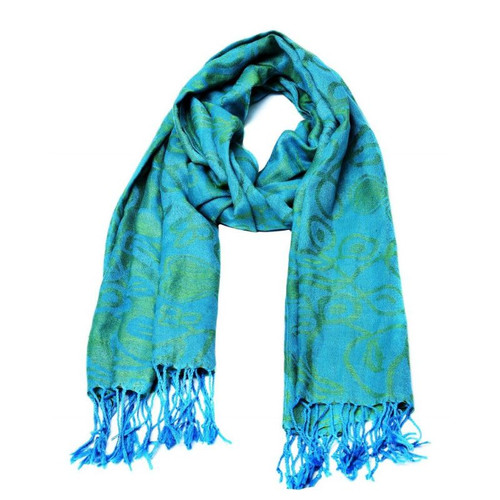 JCW-14807 Book of Kells Design Shamrock Silk ScarfShamrockGift.com