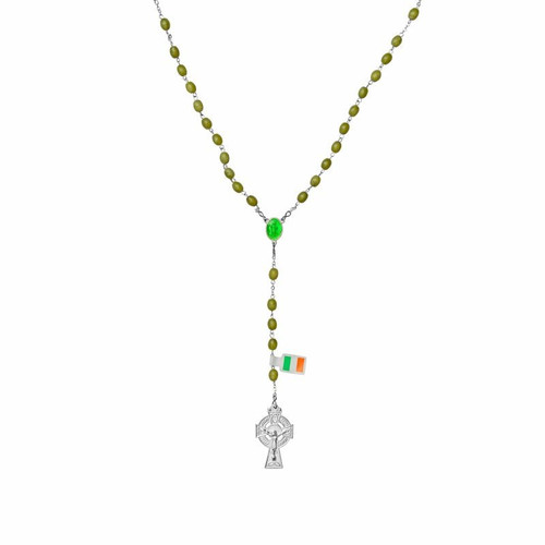 JCW-C200 Connemara Marble Rosary  zoom ShamrockGift.com