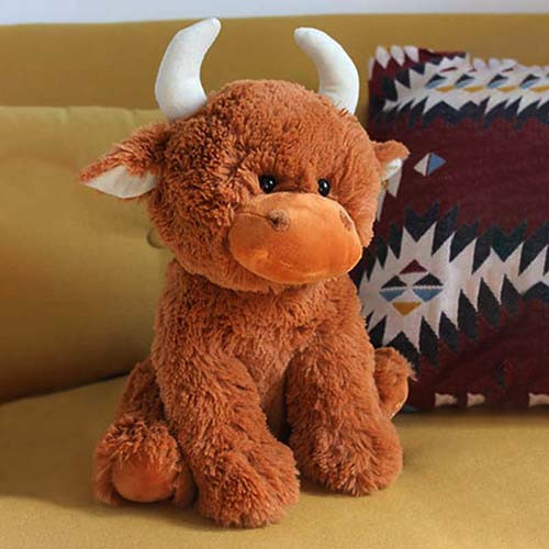 JL-MRT80254-30-2-1 Highland Cow Scottish Kids Soft Toy Shamrockgift.com