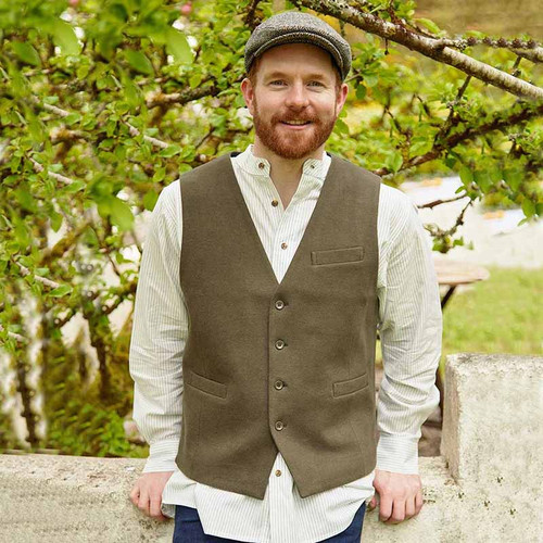 LV-ITW-HGRN Inch Wool Tweed Vest Lifestyle ShamrockGift.com