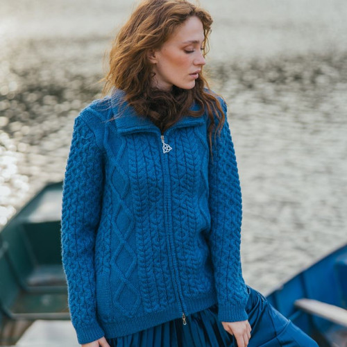 ML174 Diamond Knit Irish Jacket Shop online on ShamrockGift.com