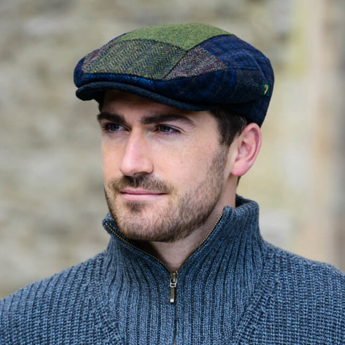 Patchwork Patterned Irish Cap MUCPATCH ShamrockGift.com