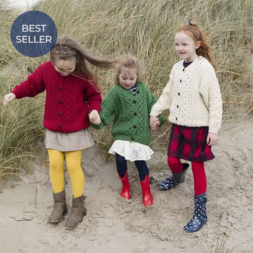 Child's Aran Cardigan A760 best ShamrockGift.com