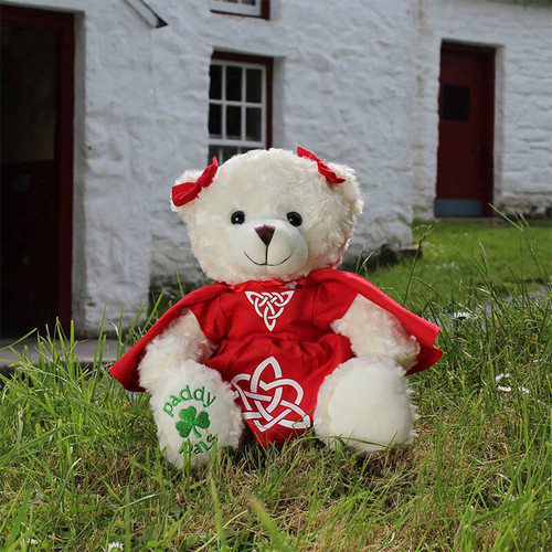 PP-7204 The Irish Dancer Bear Soft Toy ShamrockGift.com