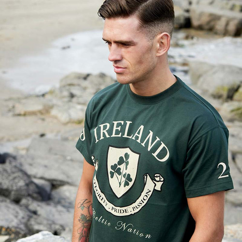 Ireland Celtic Nation Green Men's T shirt R1045 ShamrockGift.com