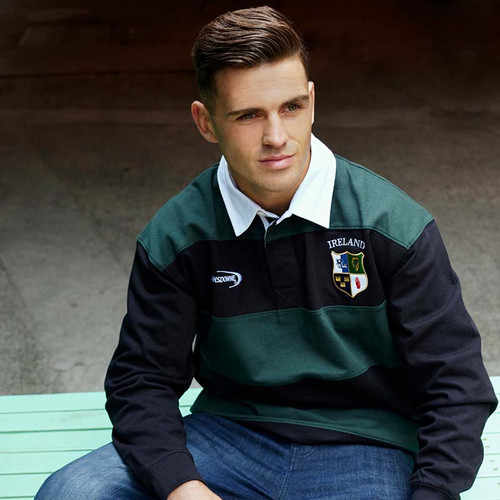 R3102 Ireland Rugby Men's Polo Shirt ShamrockGift.com