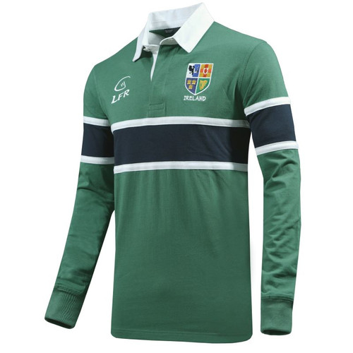 RLSHIE-GREEN/NAVY Green Irish Rugby Jersey ShamrockGift.com