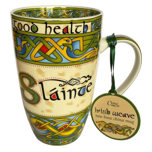 Royal Tara Slainte China Mug - Irish Weave CL-73-7 Shamrockgift.com