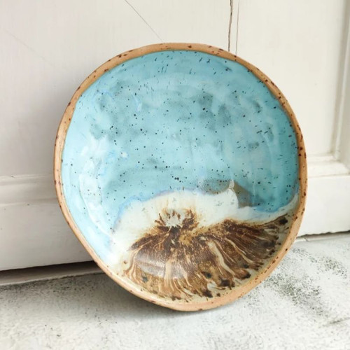 SBO-CB01 Stoneware Hand Thrown Coastline Bowl Shop online on ShamrockGift.com