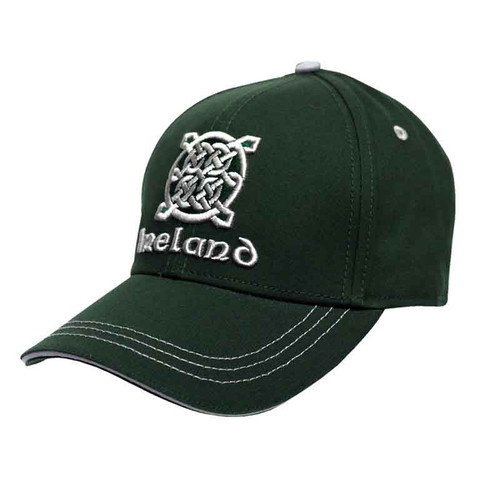 Traditional Craft Green Ireland Celtic Knot Baseball Cap T6140 Shamrockgift.com