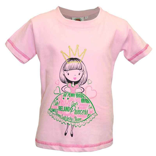 Traditional Craft Limited Pink Princess Girl Kids T-Shirt T7491 ShamrockGift.com
