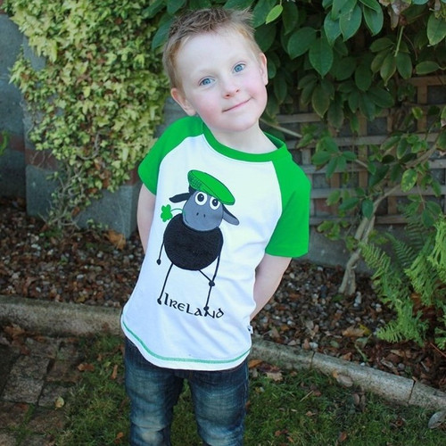T7531 Ireland Sheep Kid's T-Shirt ShamrockGift.com