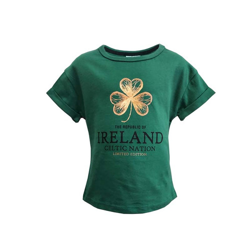 Shamrock Foil Kids Irish T Shirt T7620  ShamrockGift.com