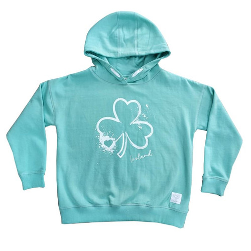 T7621 Ireland Shamrock Kid's Hoodie ShamrockGift.com