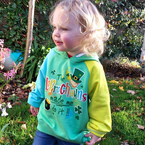 T7626 Leprechauns Irish Kids Hoodie ShamrockGift.com