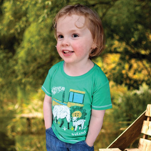 T7640 Ireland Farm Kids T-Shirt ShamrockGift.com