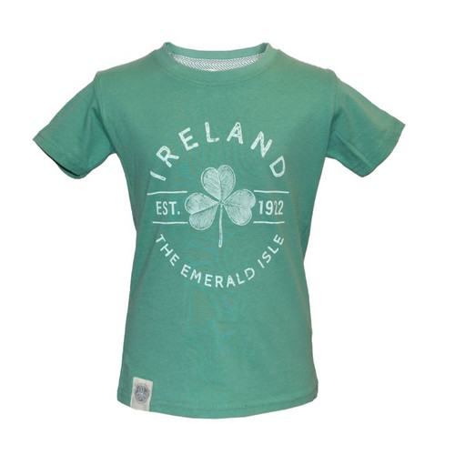 T7642 The Emerald Isle Shamrock Kids T-Shirt ShamrockGift.com